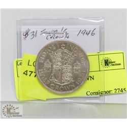 1946 SILVER HALF CROWN