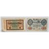 Image 1 : 1927 GERMAN 20,000 MARK & 1910 GERMAN 20 MARK BANK