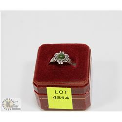 STAMPED .925 SILVER SEMI-PRECIOUS STONE RING