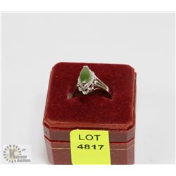 STAMPED .925 SILVER SEMI-PRECIOUS STONE RING