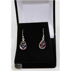#101-MYSTIC RAINBOW TOPAZ  DANGLE EARRINGS