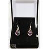 Image 1 : #104-MYSTIC RAINBOW TOPAZ  DANGLE EARRINGS