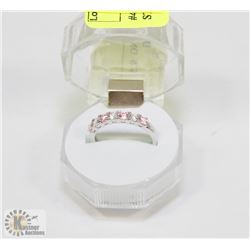 #4-CUBIC ZIRCONIA RING .925 STERLING SILVER RING
