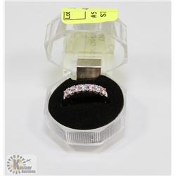 #5-CUBIC ZIRCONIA RING .925 STERLING SILVER RING