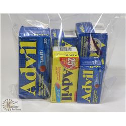 BAG OF ASSORTED PAIN RELIEVERS