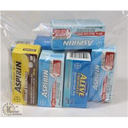 BAG OF ASSORTED PAIN RELIEVERS