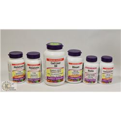 BAG OF ASSORTED WEBBER NATURALS SUPPLEMENTS