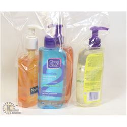 BAG OF ASSORTED CLEAN AND CLEAR CLEANSERS