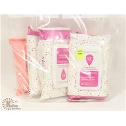 BAG OF ASSORTED CLEANSING CLOTHS