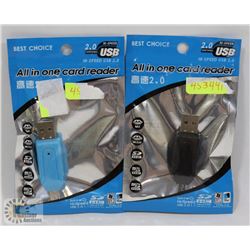 LOT OF TWO NEW! ALL IN ONE CARD READERS
