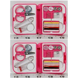 LOT OF 2 NEW! MINI PORTABLE SEWING KIT
