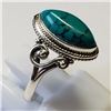 Image 1 : 7) STERLING SILVER TURQUOISE RING