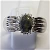 Image 1 : 13) STERLING SILVER SAPPHIRE RING