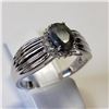 Image 2 : 13) STERLING SILVER SAPPHIRE RING