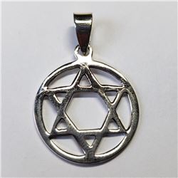 19) STERLING SILVER PENDANT