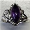 Image 1 : 26) STERLING SILVER AMETHYST RING