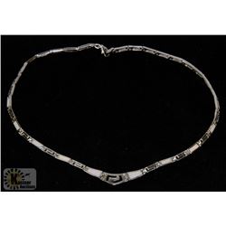 29) STERLING SILVER OPAL NECKLACE