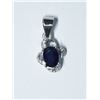 Image 3 : 35) STERLING SILVER SAPPHIRE & CZ 4PC SET