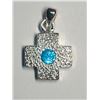 Image 1 : 44) STERLING SILVER CUBIC ZIRCONIA PENDANT