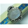 Image 1 : 53) STERLING SILVER MOONSTONE RING