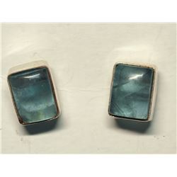 58) STERLING SILVER GEMSTONE EARRINGS