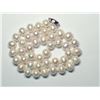 Image 2 : 74) STERLING SILVER CLASP PEARL NECKLACE
