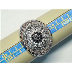 75) STERLING SILVER CUBIC ZIRCONIA RING