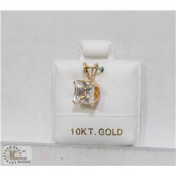85) 10K CUBIC ZIRCONIA PENDANT