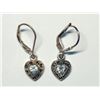 Image 1 : 91) STERLING SILVER CZ & MARCASITE EARRINGS