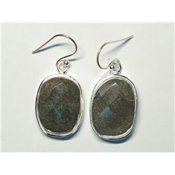 92) STERLING SILVER GEMSTONE EARRINGS