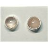 Image 1 : 96) STERLING SILVER ROSE QUARTZ EARRINGS