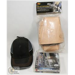 NEW BASEBALL CAP HARDHAT WITH KUNY KNEE PADS