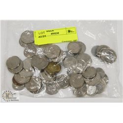 BAG OF STORAGE LOCKER COINS