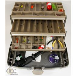 PLANO TACKLE BOX WITH CONTENTS