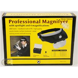 PROFESSIONAL MAGNIFIER WITH SPOTLIGHT AND 4