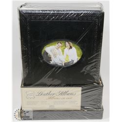 LEATHER PHOTO ALBUM SET