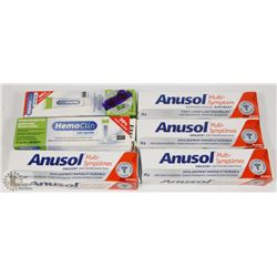 BAG OF ASSORTED HEMORRHOID REMEDIES