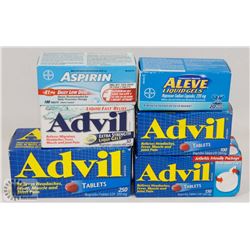 BAG OF ASSORTED PAIN RELIEF PILLS (MOSTLY ADVIL)