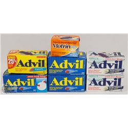 BAG OF ASSORTED PAIN RELIEF PILLS (MOSTLY ADVIL)