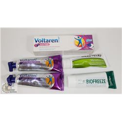 BAG OF ASSORTED JOINT PAIN CREAMS