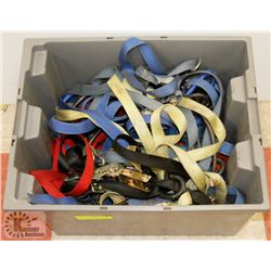 BOX OF RATCHET STRAPS