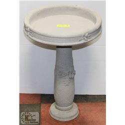 CONCRETE BIRDBATH 2 PIECE 16" X 23"