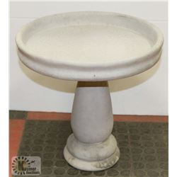 CONCRETE BIRDBATH 2 PIECE 14" X 14"