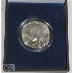 1987 US KENNEDY HALF DOLLAR WITH CERTICATE
