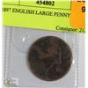 Image 1 : 1897 ENGLISH LARGE PENNY