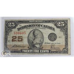 1923 CANADIAN SHINPLASTER