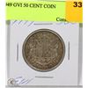 Image 1 : 1949 CANADIAN GVI 50 CENT COIN