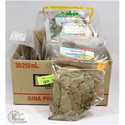 BOX OF BULACAN LAUREL BAY LEAVES AND FIESTA DRIED