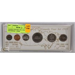 CANADA YEAR SET 1973 - P.E.I CENTENNIAL .