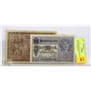 Image 1 : 2 GERMAN BANK NOTES 20 MARKS 1918, 5 MARKS 1917.